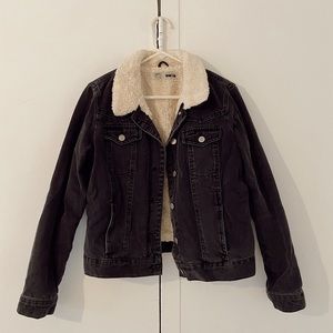 Top Shop Trucker Jacket w/ Sherpa